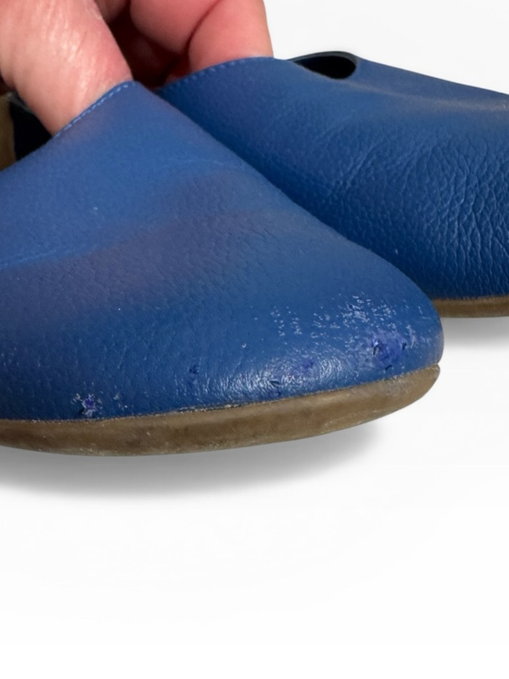 Everlane Blue Leather Ballet Flats - Picture 9 of 11